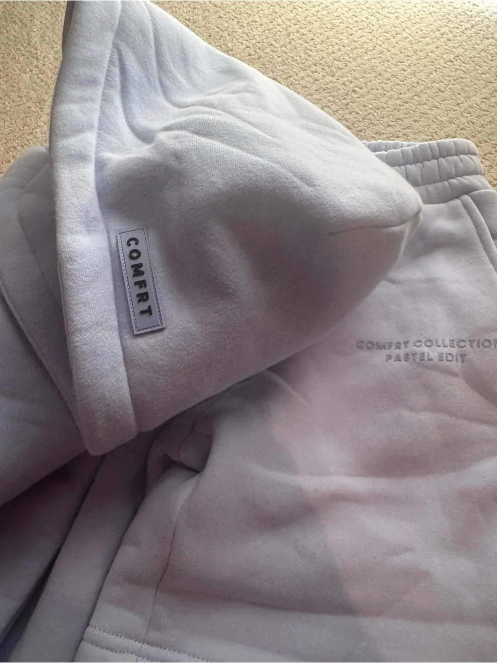Brand New, never worn! Comfrt Pastel Collection Hoodie and Shorts set.  Kids S.